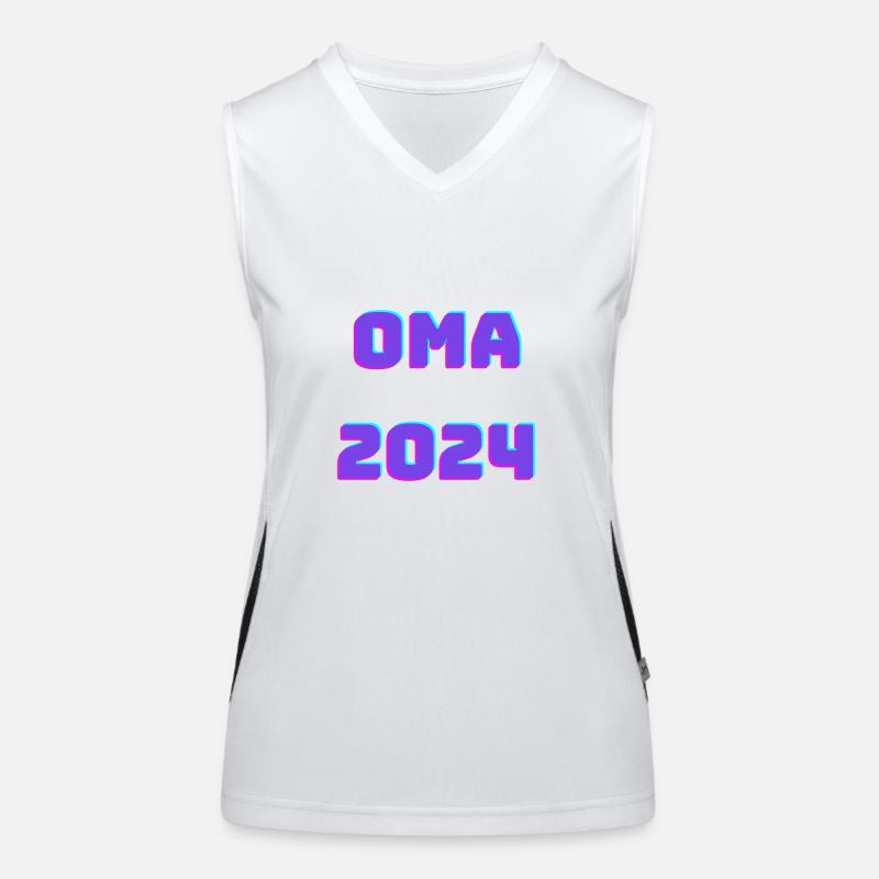 Oma 2024 Funktionelles Kontrast-Tank Top für Frauen