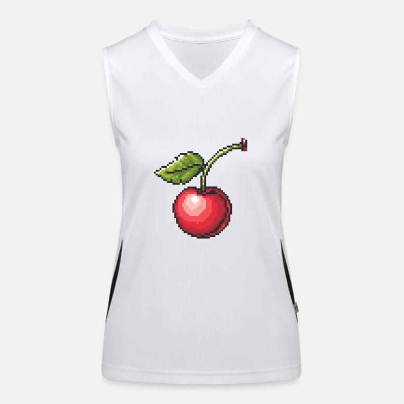 Cherry Pixel Gamer Women's Functional Contrast Tank Top