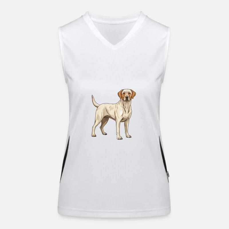 Labrador Hund Tier Funktionelles Kontrast-Tank Top für Frauen