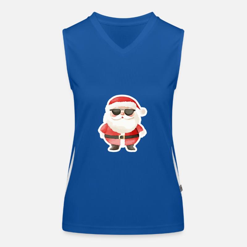 Père Noël Cool Noël Débardeur respirant contrasté Femme