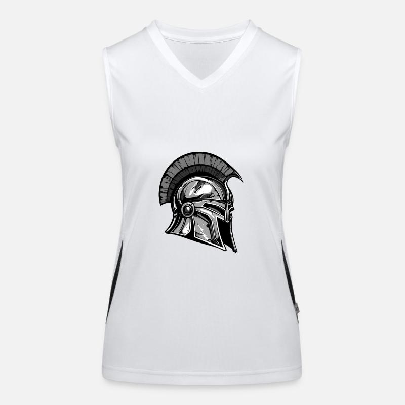 Spartaner Helm Krieger Sparta Funktionelles Kontrast-Tank Top für Frauen
