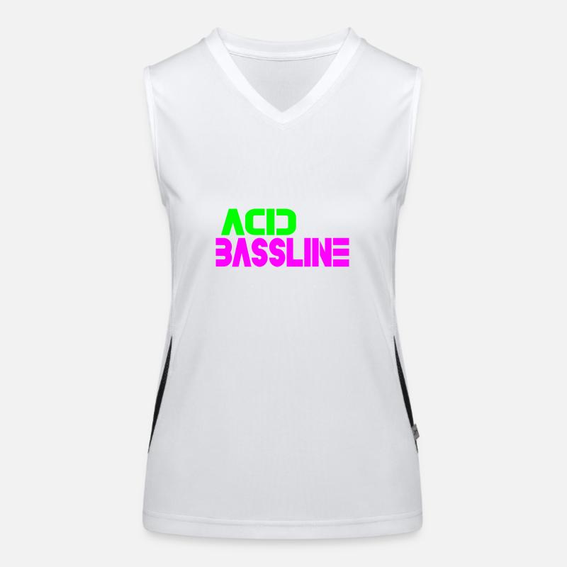 Acid bassline Women's Functional Contrast Tank Top