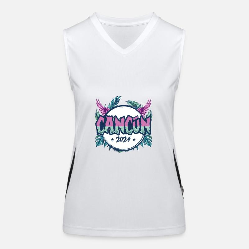 Cancun 2024 Urlaub Funktionelles Kontrast-Tank Top für Frauen