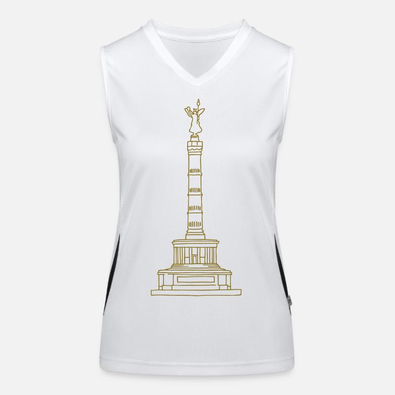 Siegessäule Berlin Funktionelles Kontrast-Tank Top für Frauen