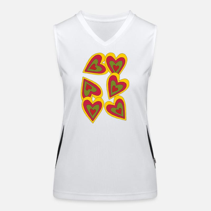 hearts on fire Women's Functional Contrast Tank Top