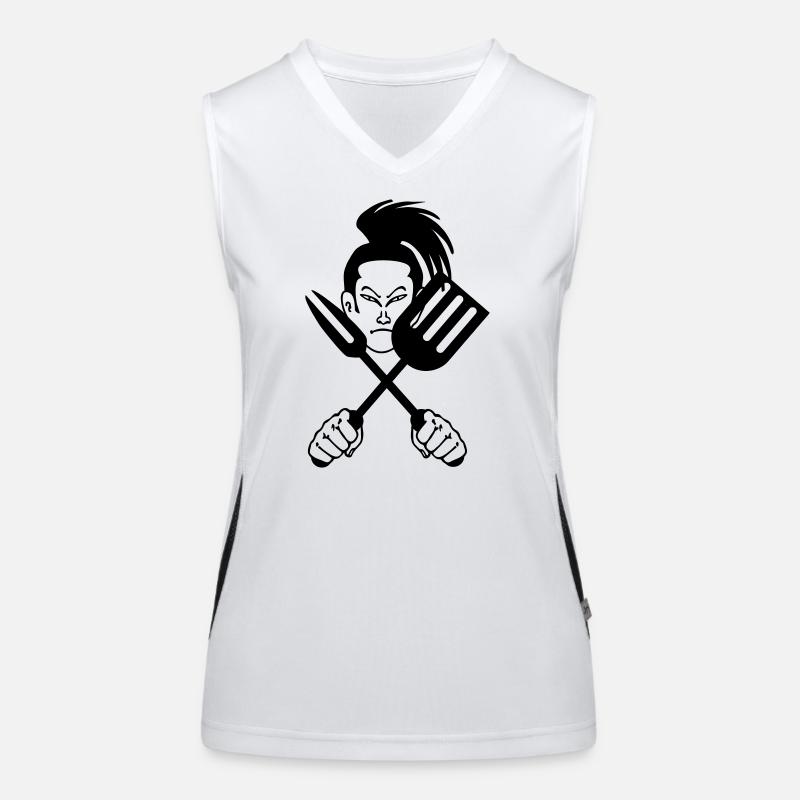 Japanischer Samurai-Koch Funktionelles Kontrast-Tank Top für Frauen