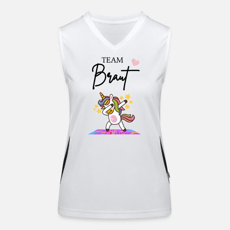 Team Braut Funktionelles Kontrast-Tank Top für Frauen