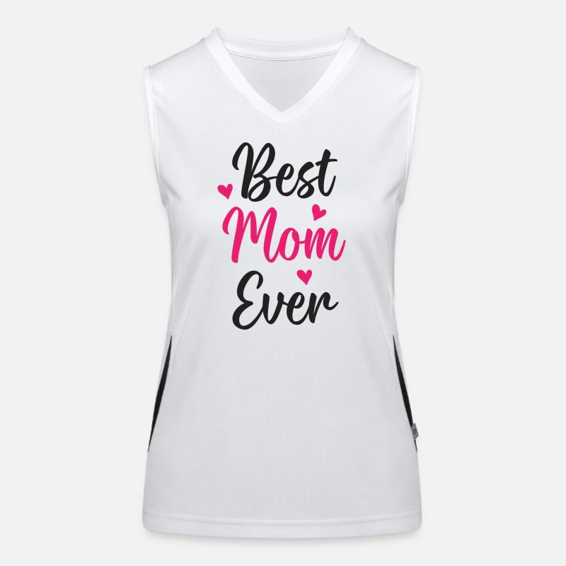 Beste Mutter aller Zeiten Funktionelles Kontrast-Tank Top für Frauen
