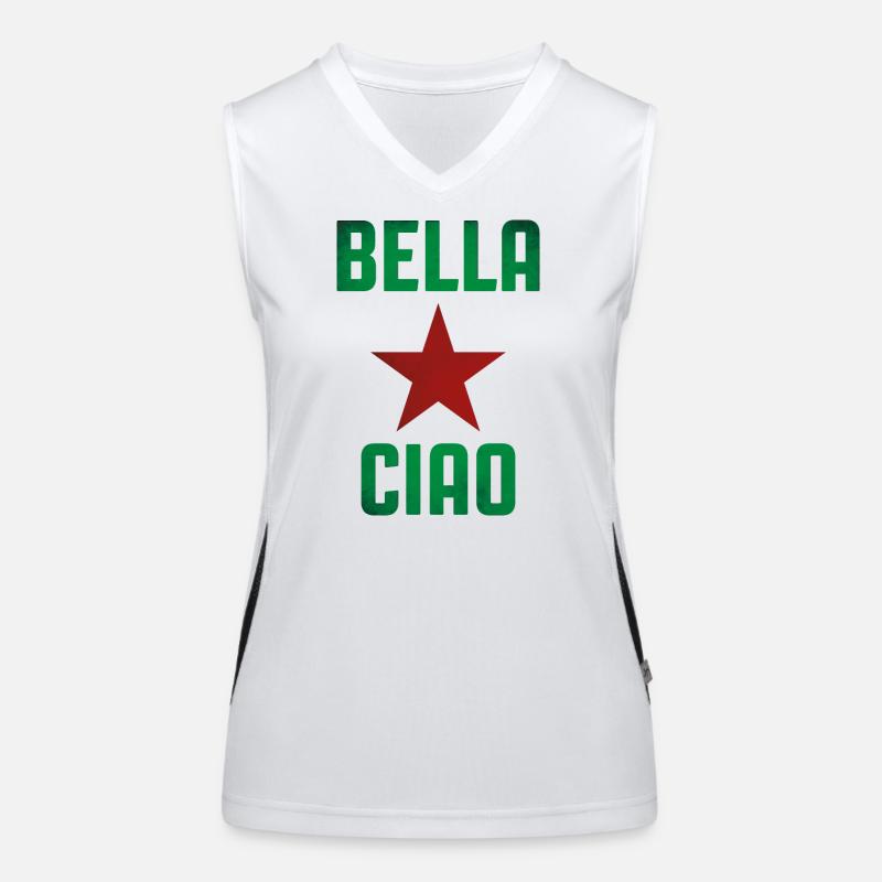 Partisanengesang Funktionelles Kontrast-Tank Top für Frauen