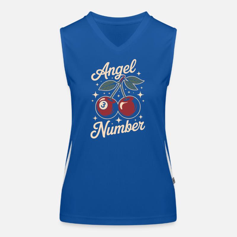 Cherry Angel Number 3 Women's Functional Contrast Tank Top
