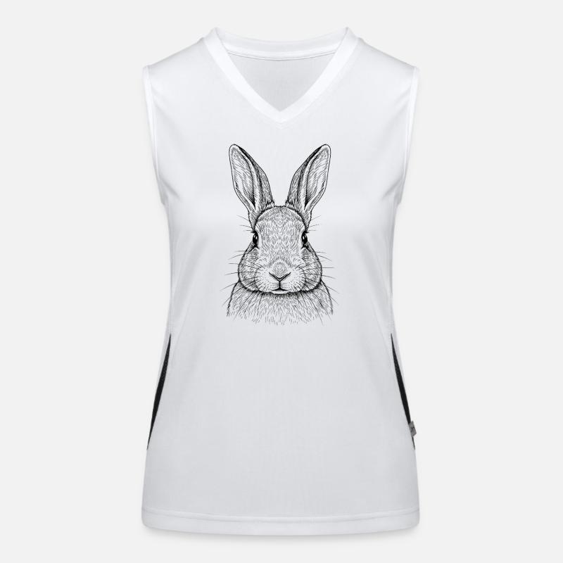 Rabbit Bunny Women's Functional Contrast Tank Top