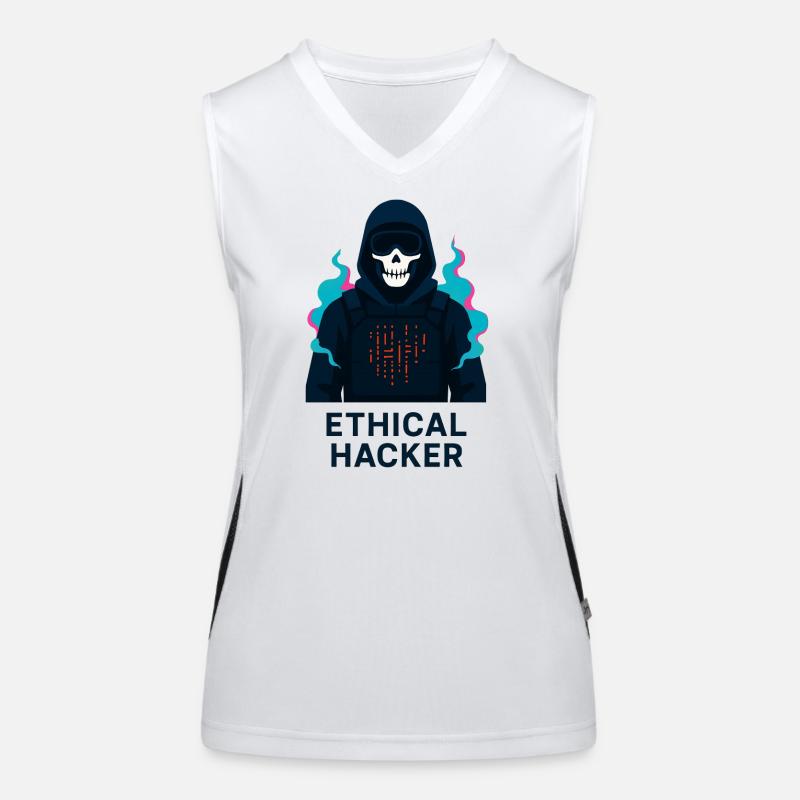 Ethischer Hacker – Cybersicherheit Funktionelles Kontrast-Tank Top für Frauen