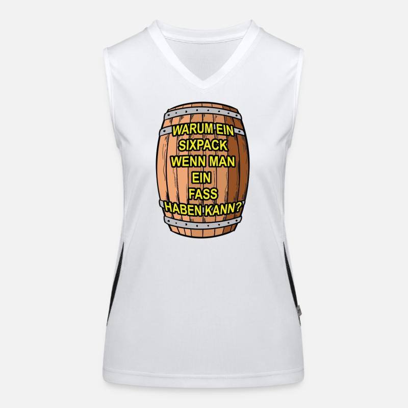 Six-pack ? Je prends un tonneau Débardeur respirant contrasté Femme