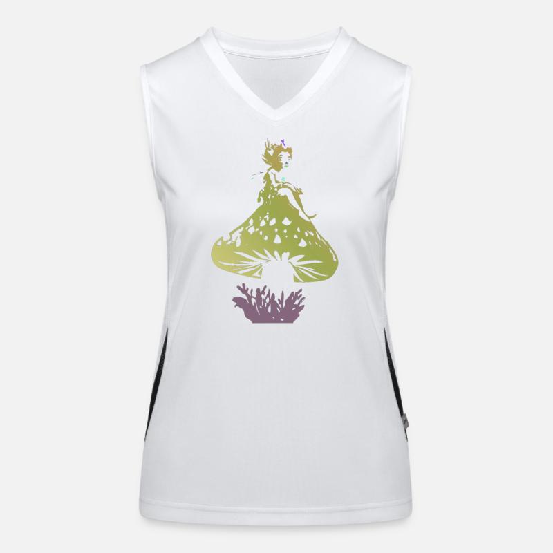 Fantasy-Pilz Funktionelles Kontrast-Tank Top für Frauen