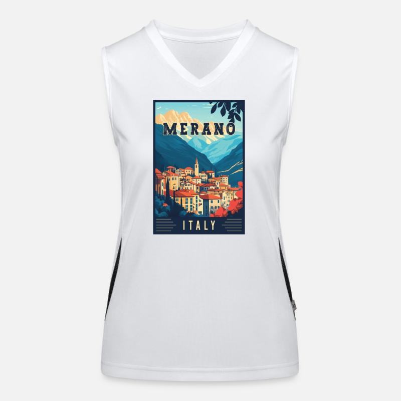 Explore Breathtaking Merano in Italy Women's Functional Contrast Tank Top