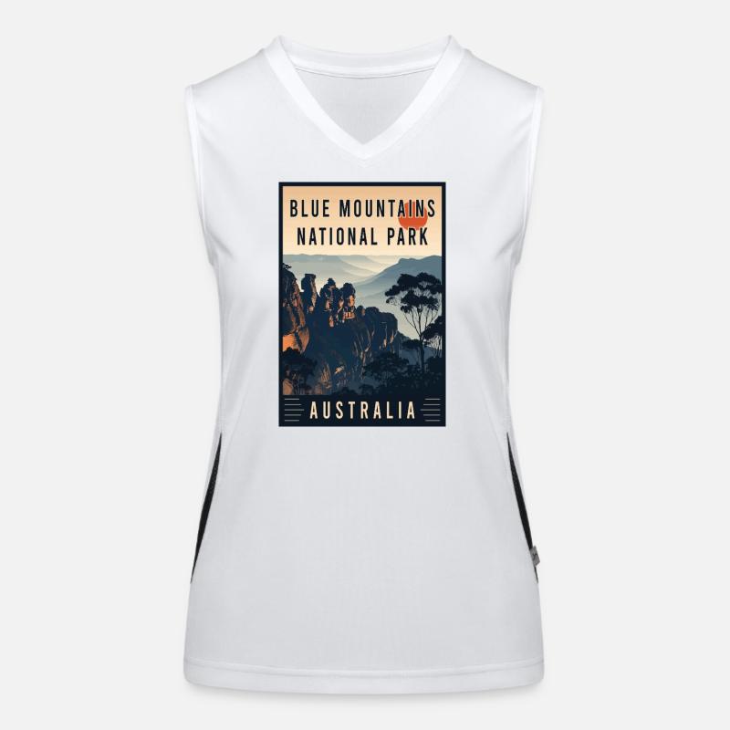 Explore Blue Mountains National Park in Australia Women's Functional Contrast Tank Top
