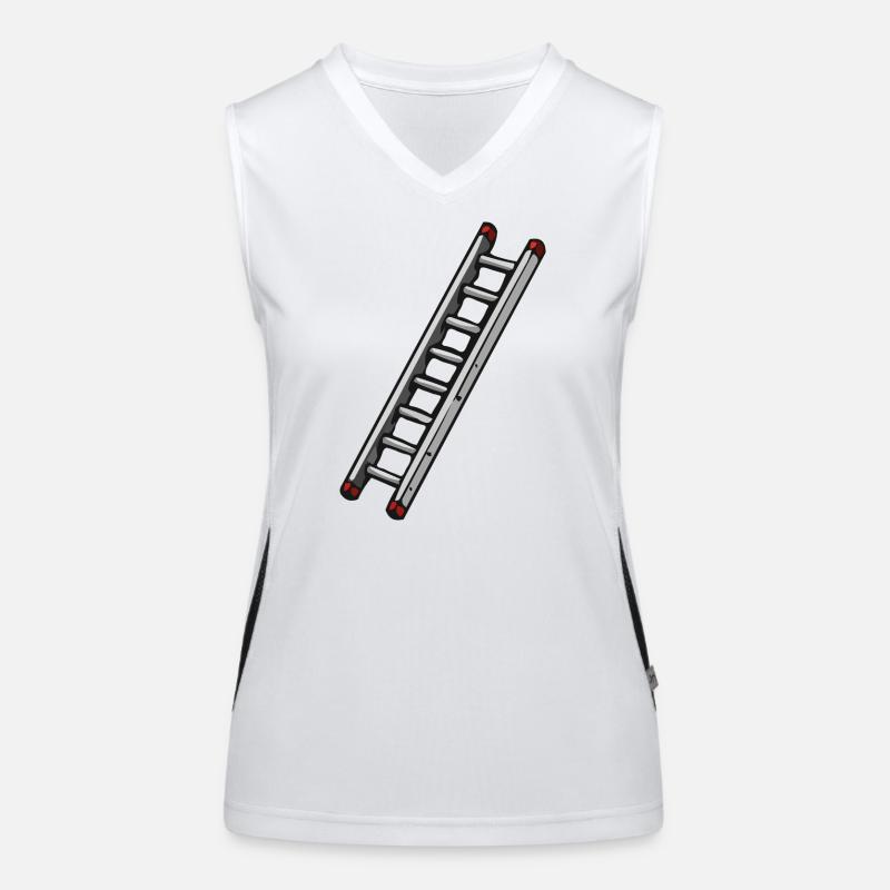 Diagonale Leiter Illustration Funktionelles Kontrast-Tank Top für Frauen