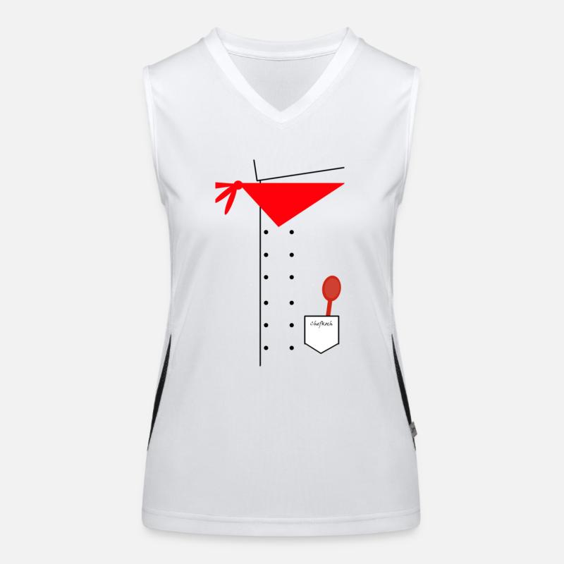 Cuisinier Débardeur respirant contrasté Femme