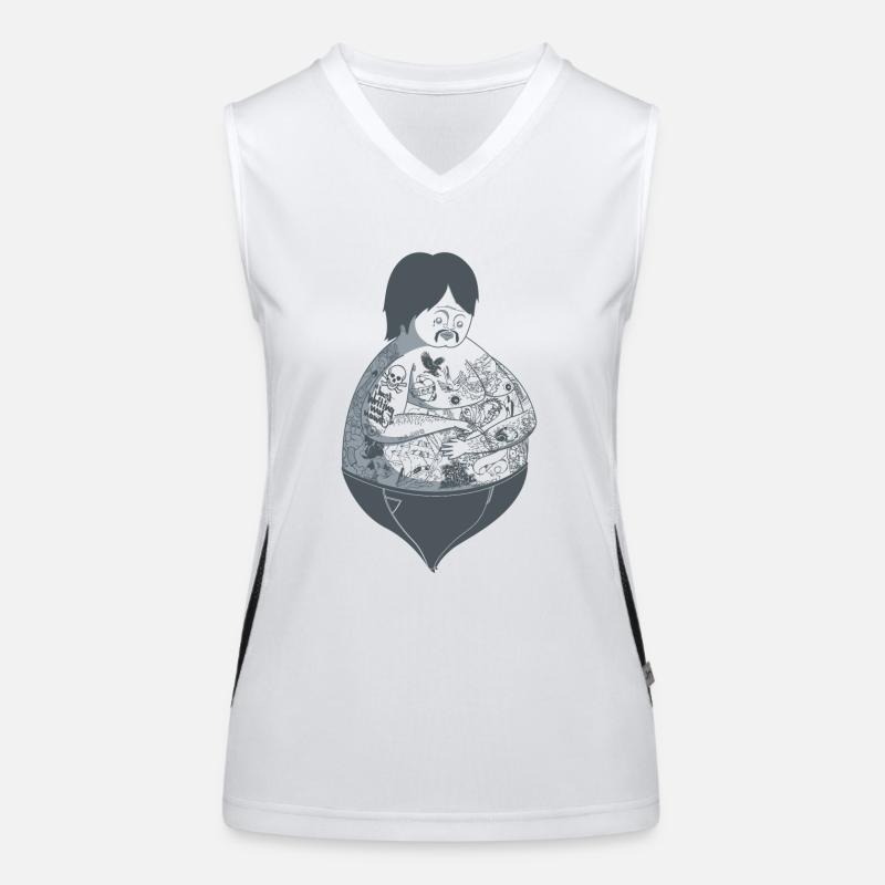 Tattoo Guy Funktionelles Kontrast-Tank Top für Frauen