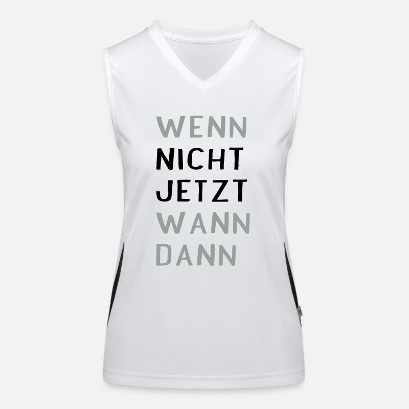 Sprüche Funktionelles Kontrast-Tank Top für Frauen