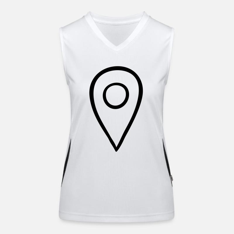 Map spot logo Women's Functional Contrast Tank Top