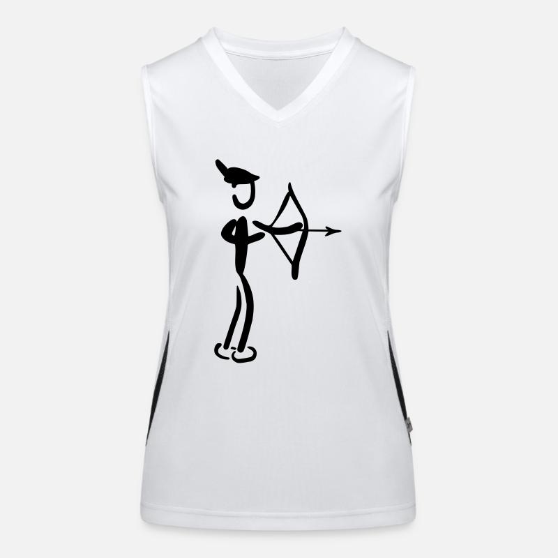 Robin à capuche Débardeur respirant contrasté Femme