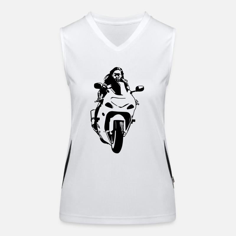 moto vect by customstyle Débardeur respirant contrasté Femme