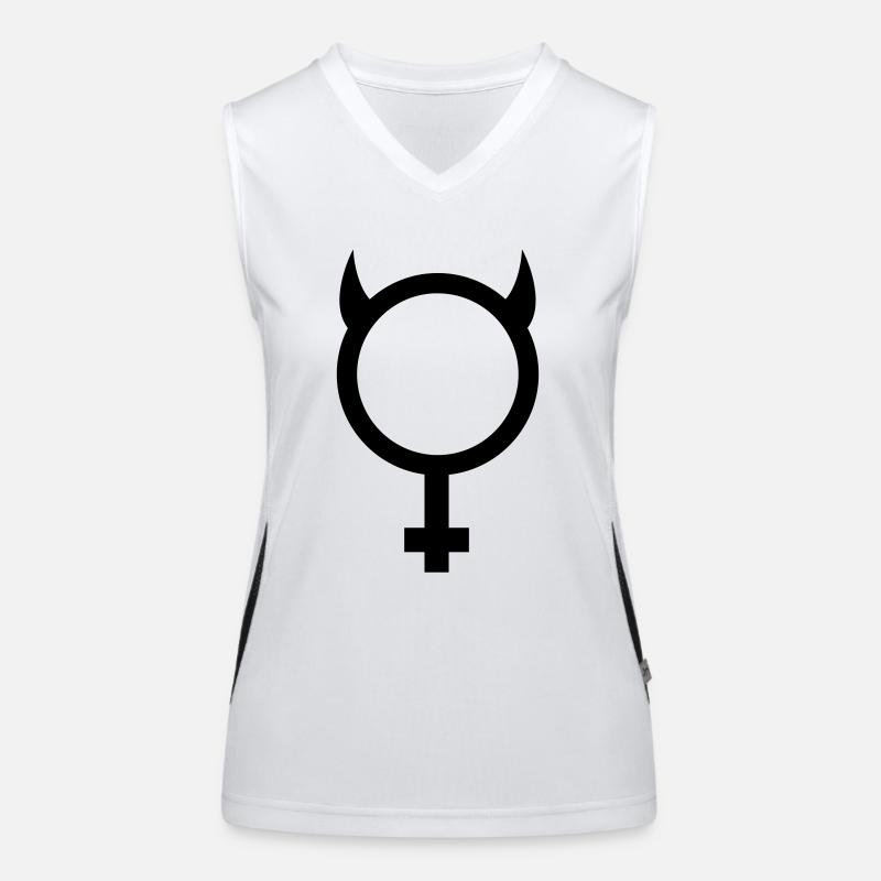 devil Women's Functional Contrast Tank Top