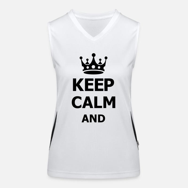 keep calm Débardeur respirant contrasté Femme