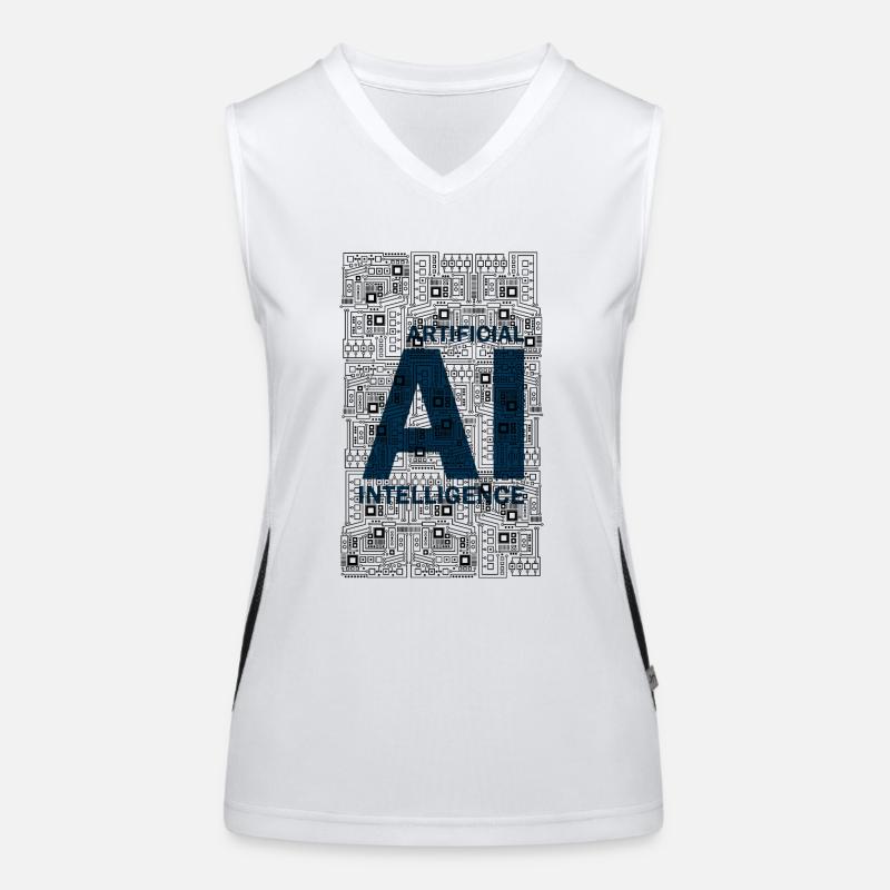AI - Artificial intelligence - KI Funktionelles Kontrast-Tank Top für Frauen