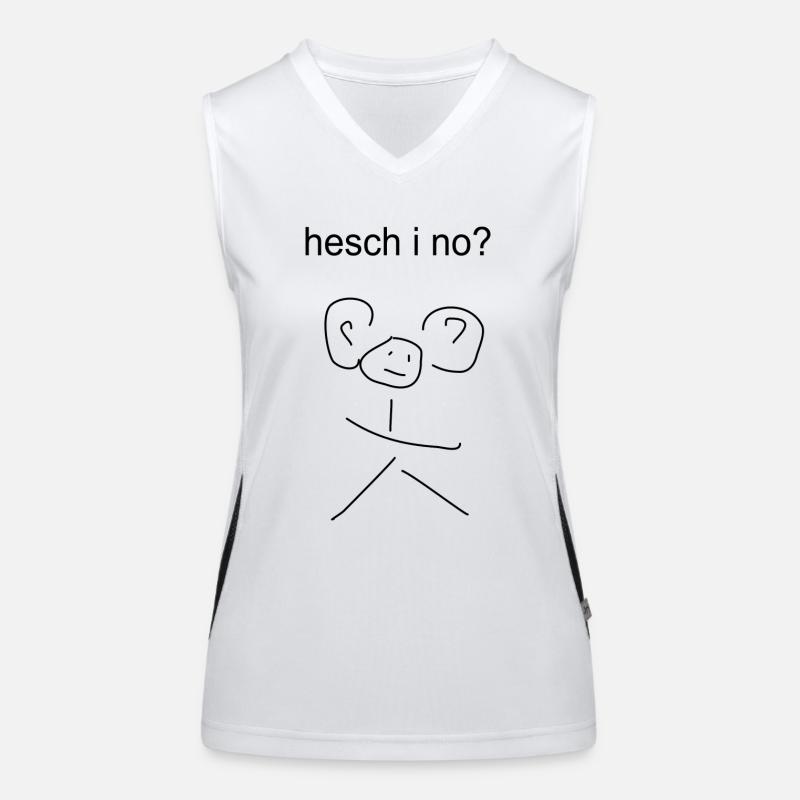 hesch i no? Wallis, Wallissertisch, Sprüche Funktionelles Kontrast-Tank Top für Frauen