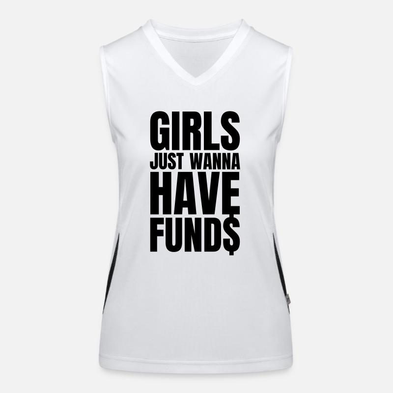 MÄDCHEN WOLLEN EINFACH GELD HABEN Funktionelles Kontrast-Tank Top für Frauen