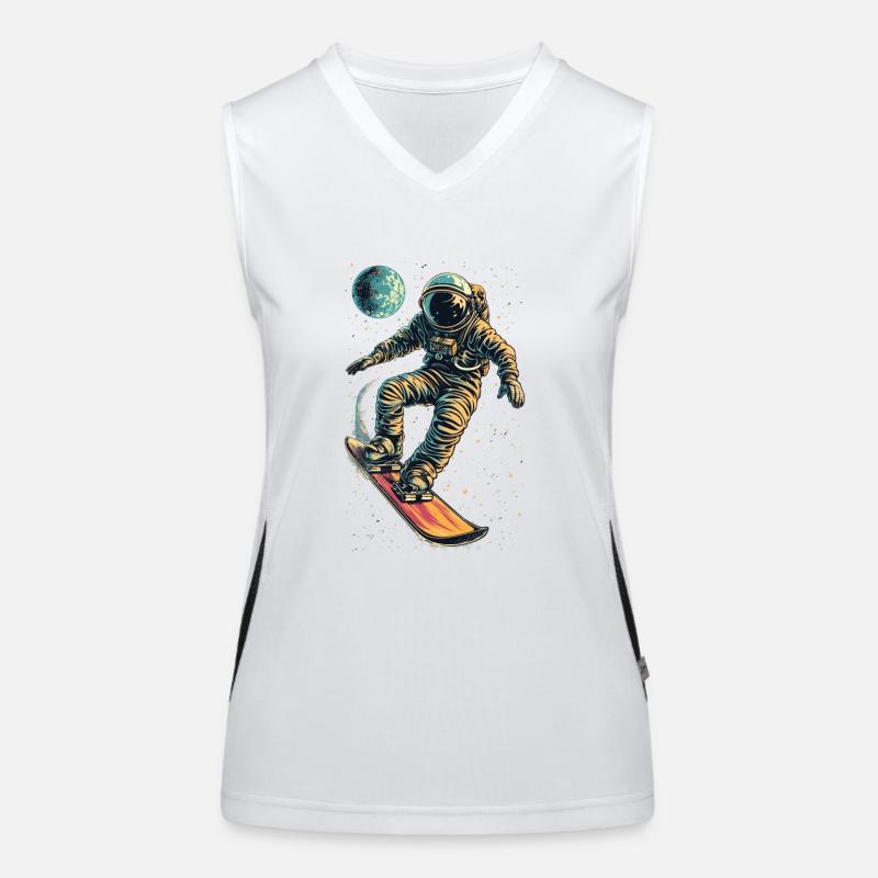 Zero Gravity Snowboarden Funktionelles Kontrast-Tank Top für Frauen