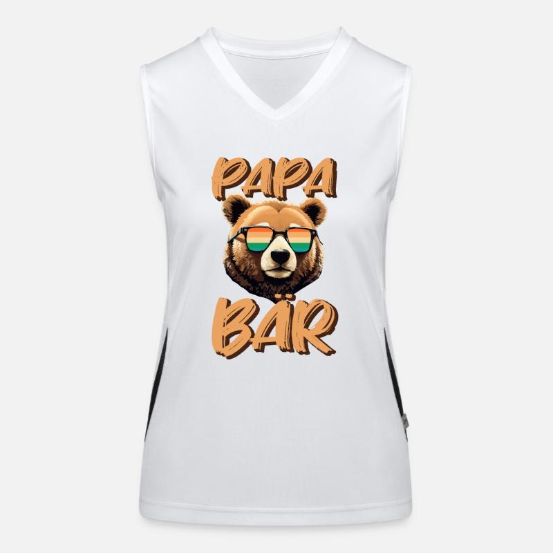 Papa Vater Funktionelles Kontrast-Tank Top für Frauen
