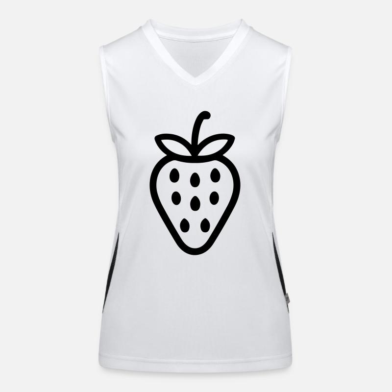 fraise Débardeur respirant contrasté Femme