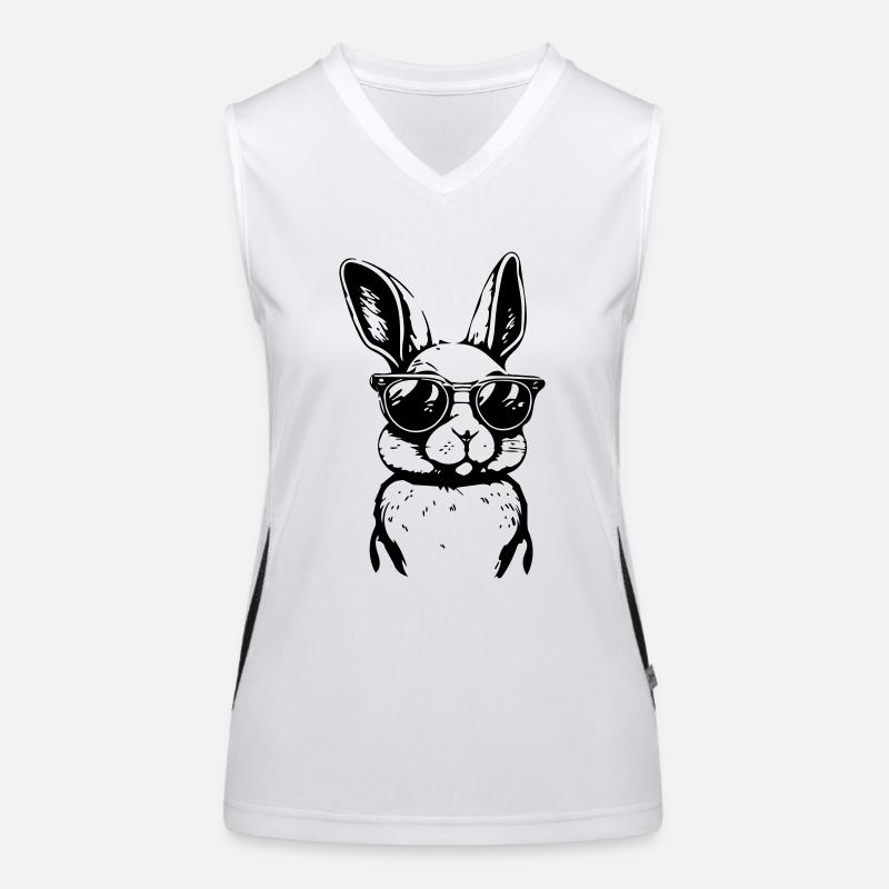 Kaninchen Funktionelles Kontrast-Tank Top für Frauen