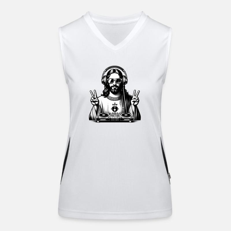 DJ Jésus Débardeur respirant contrasté Femme
