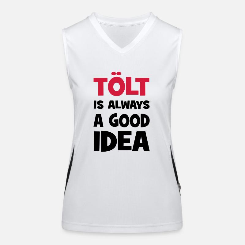 tölt is always a good idea Women's Functional Contrast Tank Top