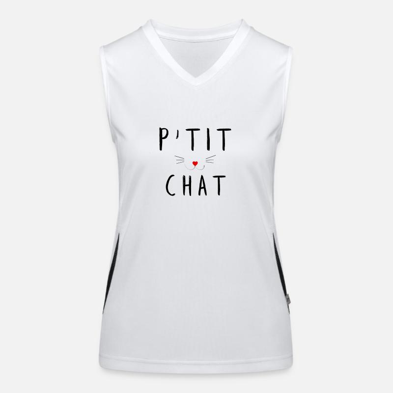 P'tit chat Débardeur respirant contrasté Femme