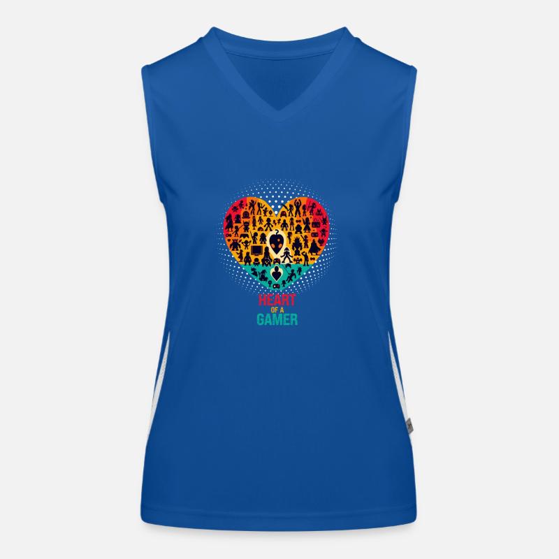 Retro Gaming Player Arcade Geschenk Funktionelles Kontrast-Tank Top für Frauen