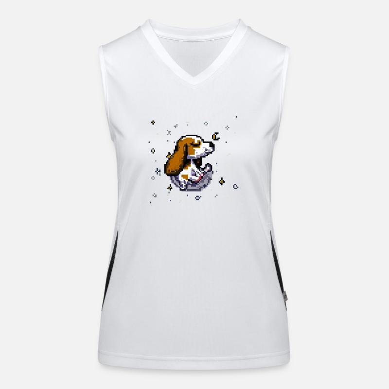 Beagle Head Women's Functional Contrast Tank Top