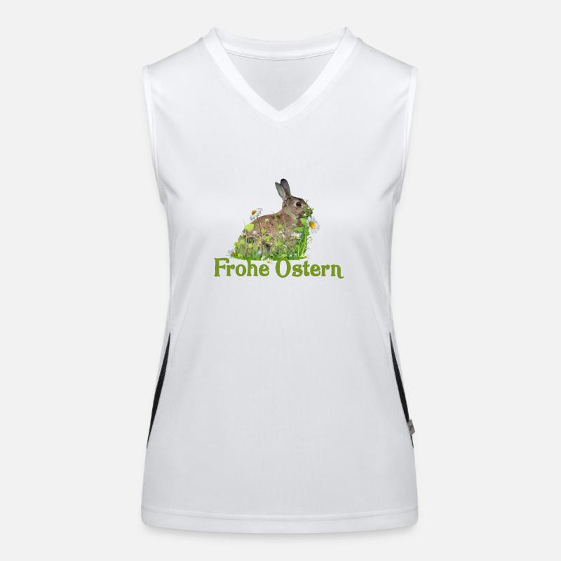Happy Easter Women's Functional Contrast Tank Top
