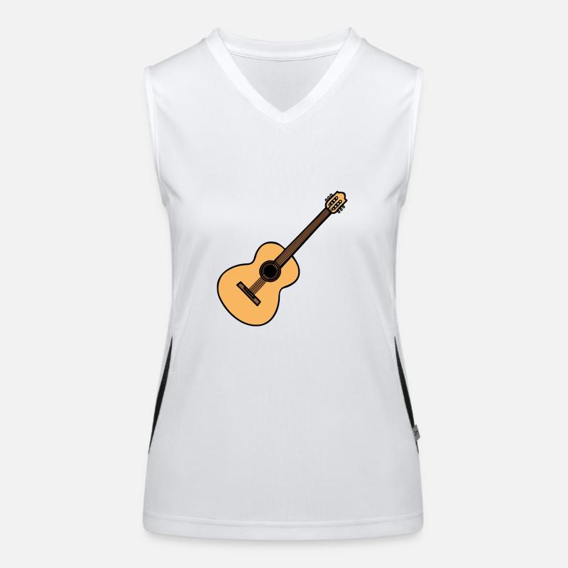 Akustik Gitarre Funktionelles Kontrast-Tank Top für Frauen