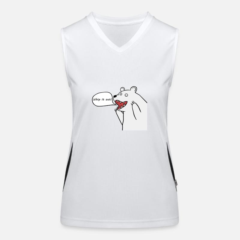 Sisco crie : Sortez ! Débardeur respirant contrasté Femme