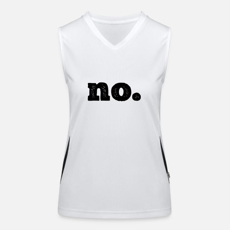 Einfach "no." Funktionelles Kontrast-Tank Top für Frauen