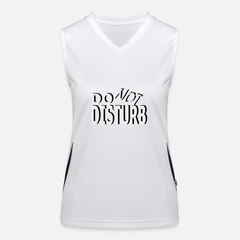 Message: Do Not Disturb Women's Functional Contrast Tank Top