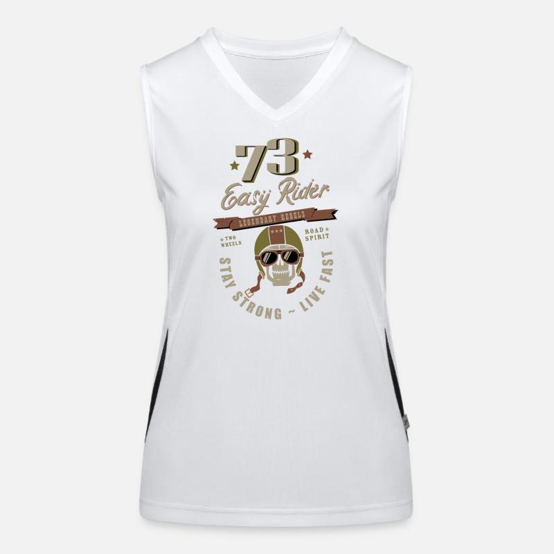 73 Skull Retro Women's Functional Contrast Tank Top