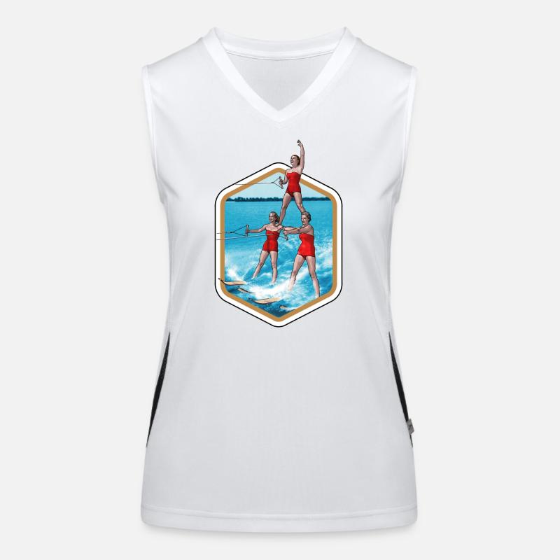 Water skiing and acrobatics Women's Functional Contrast Tank Top
