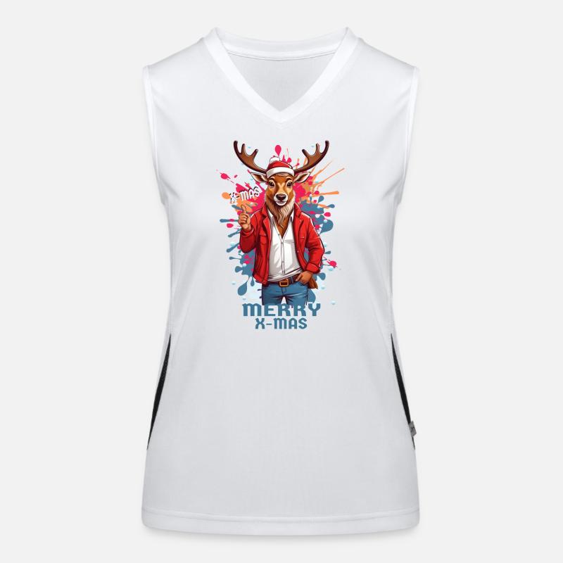 Cool Rudolph le renne Débardeur respirant contrasté Femme
