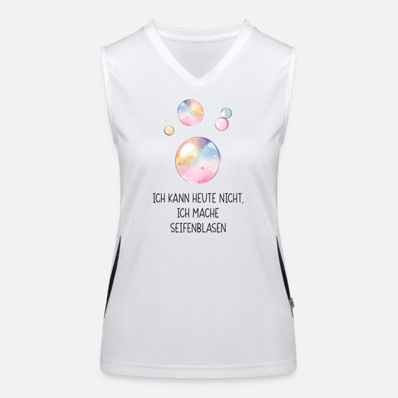 I can't today, I'm making soap bubbles Women's Functional Contrast Tank Top